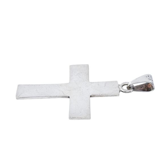 Religious Cross Pendant | Taxco TC-194 Mexico | Sterling Silver 925 - Picture 3 of 7